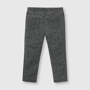 Jegging de bebé niña elasticado Grafito