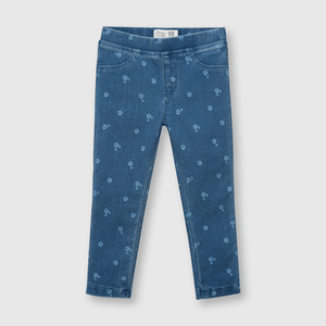 Jegging de bebé niña elasticado light denim