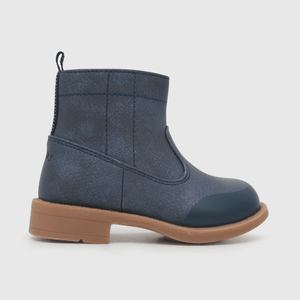 Bootie para niña de niña textura azul