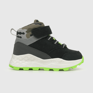 Botin para niño de niño velcro elastico hibrido negro