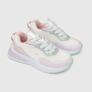 Zapatilla para niña niña velcro elástico tecnológica blanca