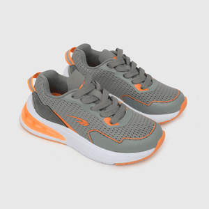 Zapatilla para niño niño velcro elástico tecnológica gris