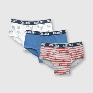 Calzoncillo de niño 3 pack estampado Denim
