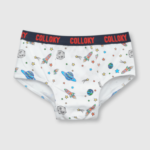 Calzoncillo de niño 3 pack estampado Gris melange