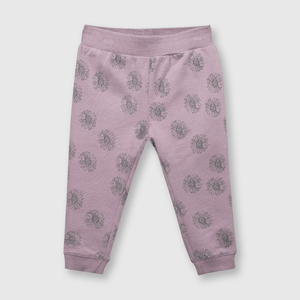 Pantalón de bebé niña flores de bebe niña flores violeta