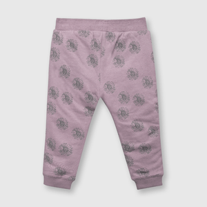 Pantalón de bebé niña flores de bebe niña flores violeta