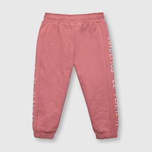 Pantalón de bebe niña reciclado de bebé niña reciclado dark rose