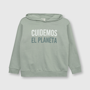 Polerón de niño verde