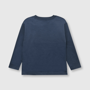 Polo de bebe niño reciclado de bebé niño reciclado gray denim