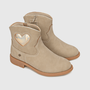 Bootie para niña beige