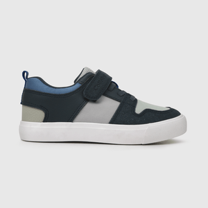 Zapatilla para niño niño velcro elástico urbana azul