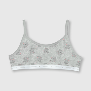 Peto de niña 3 pack estampado Gris melange