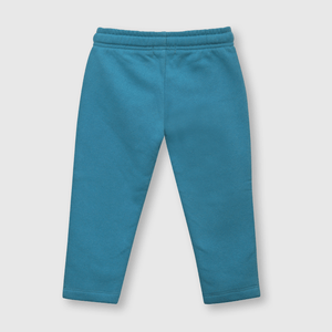 Pantalón de bebé niño de buzo estampado petroleo