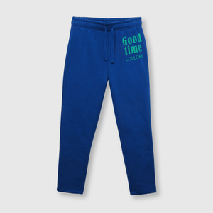 Pantalón de niño de buzo estampado azulino