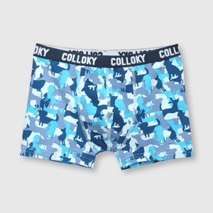 Boxer de niño 3 pack estampado Gris melange