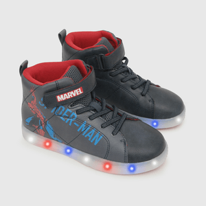 Zapatilla para niño cordones super heroes marvel azul