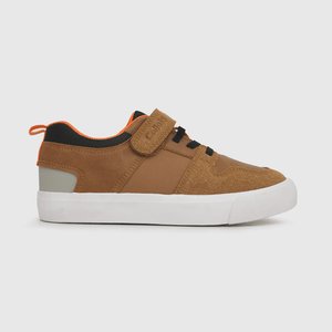 Zapatilla para niño niño velcro elástico urbana amarilla