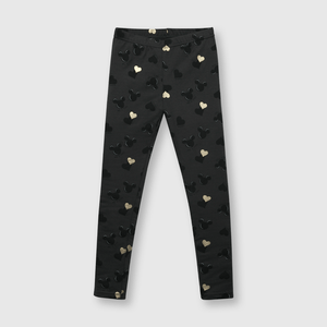 Leggings de niña Minnie y Mickey marengo