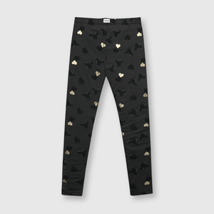 Leggings de niña Minnie y Mickey marengo