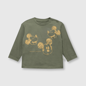 Polo de bebé niño Mickey de bebe niño Mickey Verde militar
