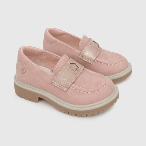 Zapato para niña de niña mocasin rosado