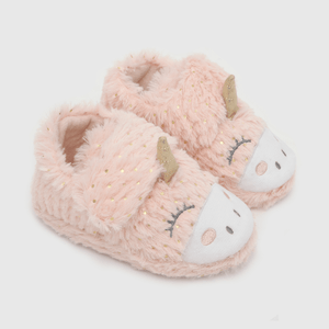 Pantufla para niña rosada