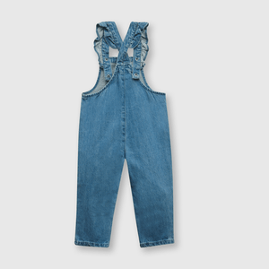Jardinera de bebé niña de mezclilla light denim