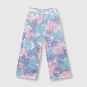 Pantalón de niña tie dyed lila