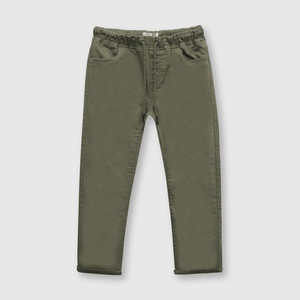 Pantalón de niño de gabardina moss