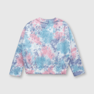 Polerón de niña tie dyed lila