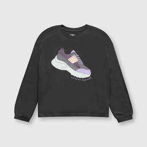 Polo de niña zapatilla marengo