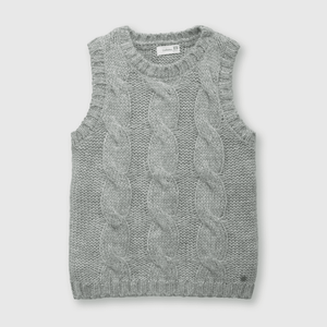 Sweater de niña sin mangas Gris melange