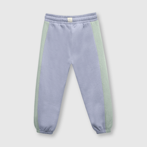 Pantalón de niña bicolor morado