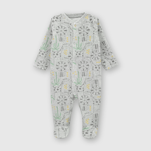 Enterizo de bebe niño safari de bebé niño safari Gris melange