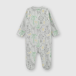Enterizo de bebe niño safari de bebé niño safari Gris melange