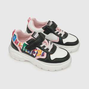 Zapatilla para niña niña velcro elastico marvel negra