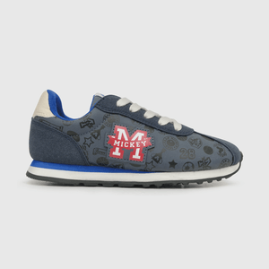 Zapatilla para niño cordones vintage mickey azul