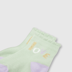 Medias de bebé niña 3 pack off white