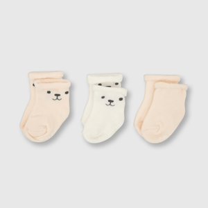 Medias de bebé niña 3 pack pink / rosado