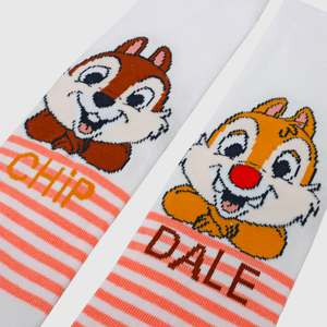 Medias de niña 3 pack Chip & Dale Gris melange