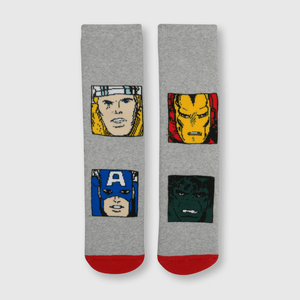 Medias de niño Antideslizante Marvel Comics Gris melange