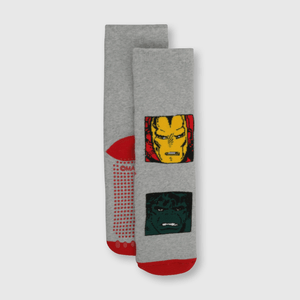 Medias de niño Antideslizante Marvel Comics Gris melange