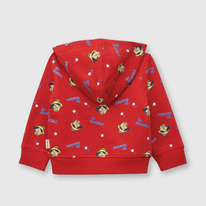 Polerón de bebé niño Pinocchio red / rojo