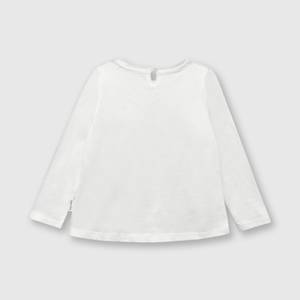 Polo de bebé niña Chip & Dale off white