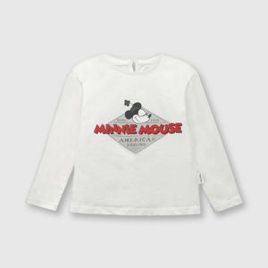 Polo de bebé niña Disney 100 off white
