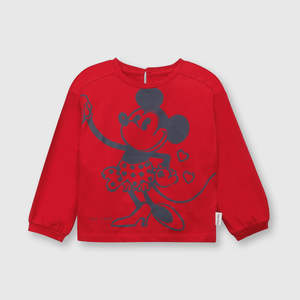Polo de bebé niña Disney 100 red / rojo