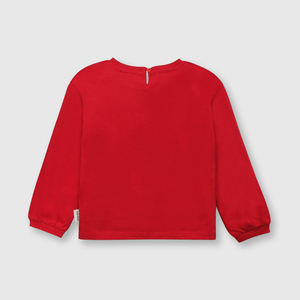 Polo de bebé niña Disney 100 red / rojo