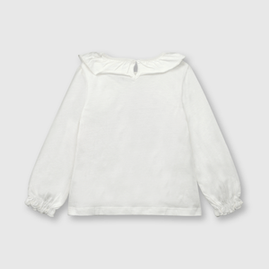 Polo de bebé niña puercoespín off white
