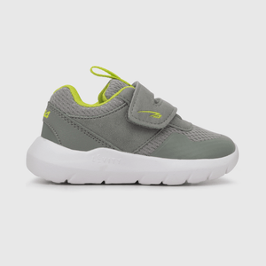 Zapatilla para niño deportiva de niño 1 velcro caña baja gris