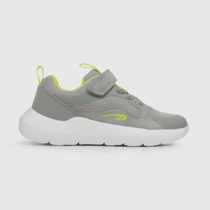 Zapatilla para niño niño velcro elástico básica gris